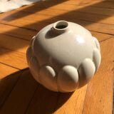 Art deco earthenware ball vase of saint clement