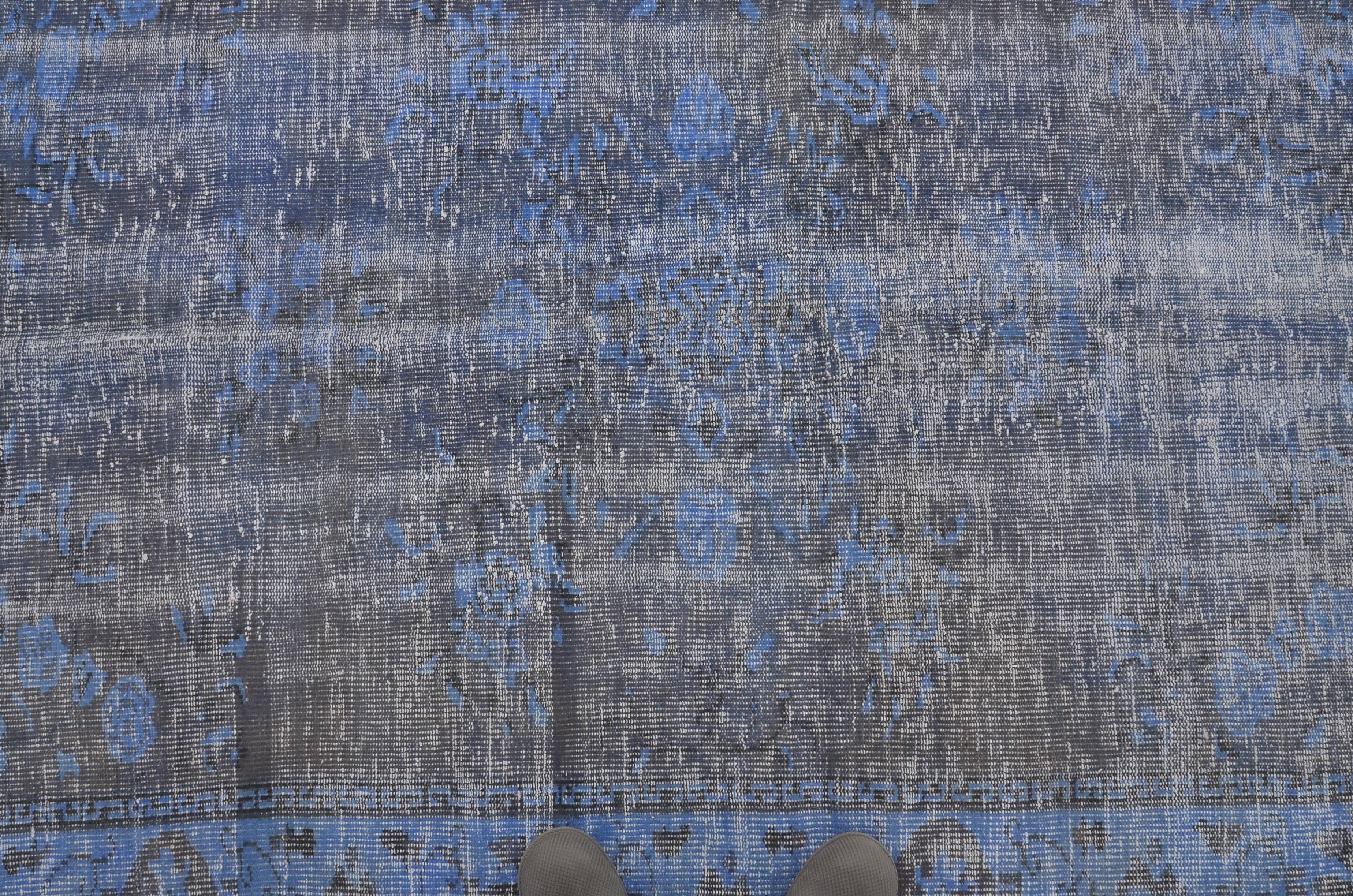 Blue Handknotted Anatolian Oushak Carpet sku 2230