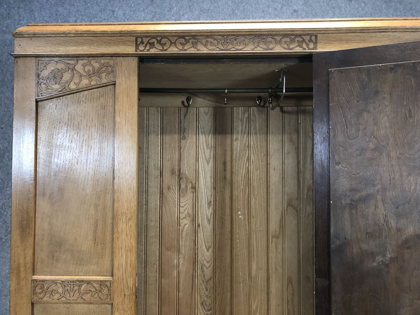 Blond oak closet - early 20th
