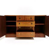 Art deco oak sideboard military campaign heals