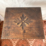Old tripod side table with drawer