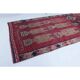 Vintage Turkish Hand-Knotted Wool Cotton Purple Runner 90x288