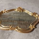 Old gilded wood mirror