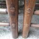 Lot de 6 chaises brutalistes paillées