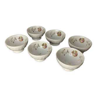 Set of 6 Limoges porcelain bowls