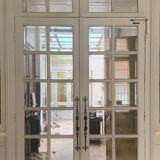 Double separation doors with transom and beveled glass 20th century
