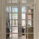 Double separation doors with transom and beveled glass 20th century