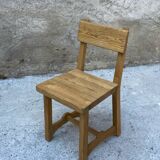 Set of solid oak chairs