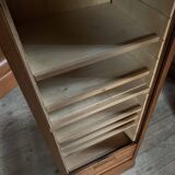 Vintage oak curtain filing cabinet