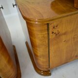 1938s Pair of Art Deco Bedside Tables, Czechoslovakia
