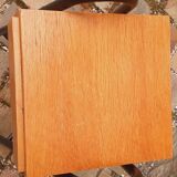 Bedside table, vintage 1950s oak side table
