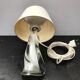 Moulded glass lamp