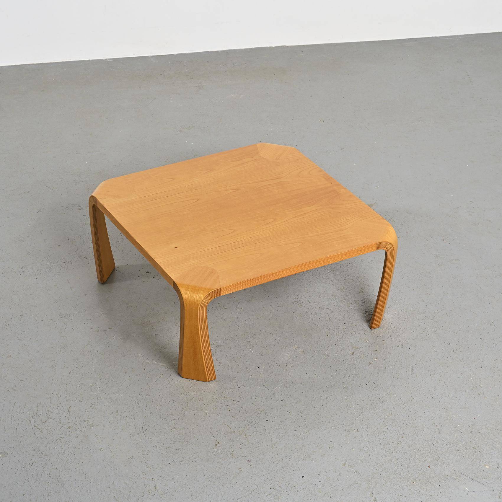 Zataku square table by Saburo Inui for Tendo Mokko Japan