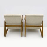 Pair of Mid-Century Modern Italian Bouclè Lounge Chairs, 1970s