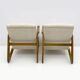 Paire de fauteuils Bouclete italiens de style moderne du milieu du XXe siècle, années 1970