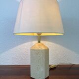 Lampe en travertin, années 80