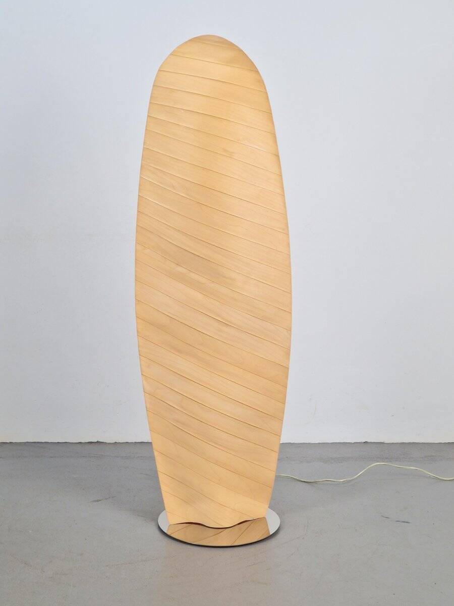 Modern Wooden Wing Floor Lamp from Gamma Delta Group SRL Padova, Italy, 1990s