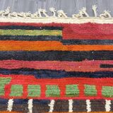 Unique orange Moroccan rug, 150/250cm