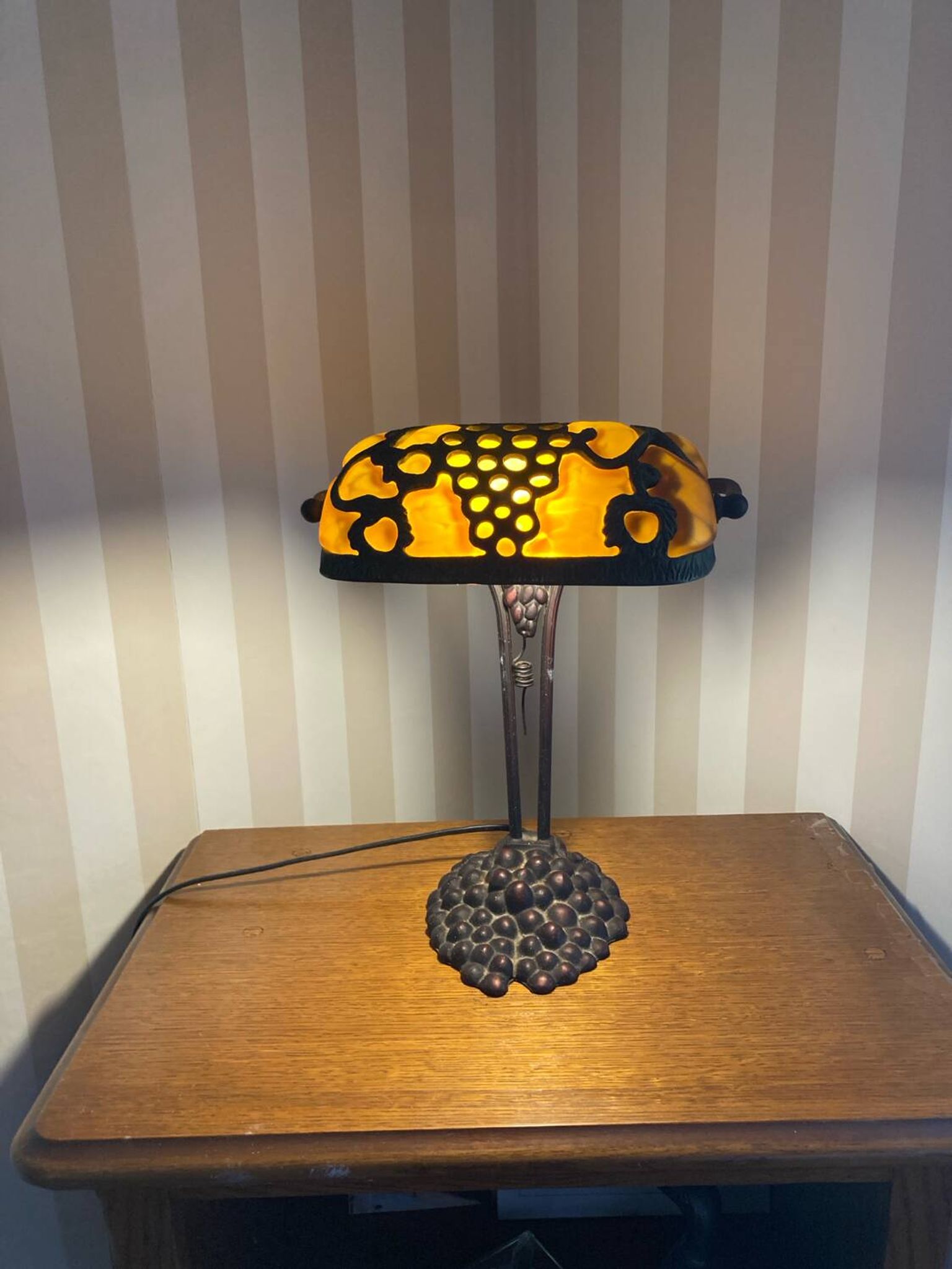 Lampe pâte de verre