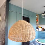 Vintage wicker pendant light Ø55cm