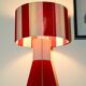 The Irresistible powder red table lamp