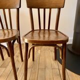 set of 6 bentwood bistro chairs from the 1950s