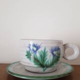 Thistle pattern cup and saucer