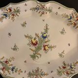 Polychrome earthenware dish signed large model