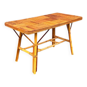 Table basse en rotin - audoux minnet
