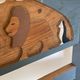 Vintage solid wood noah's ark shelf