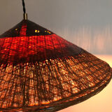 Vintage wicker pendant lamp