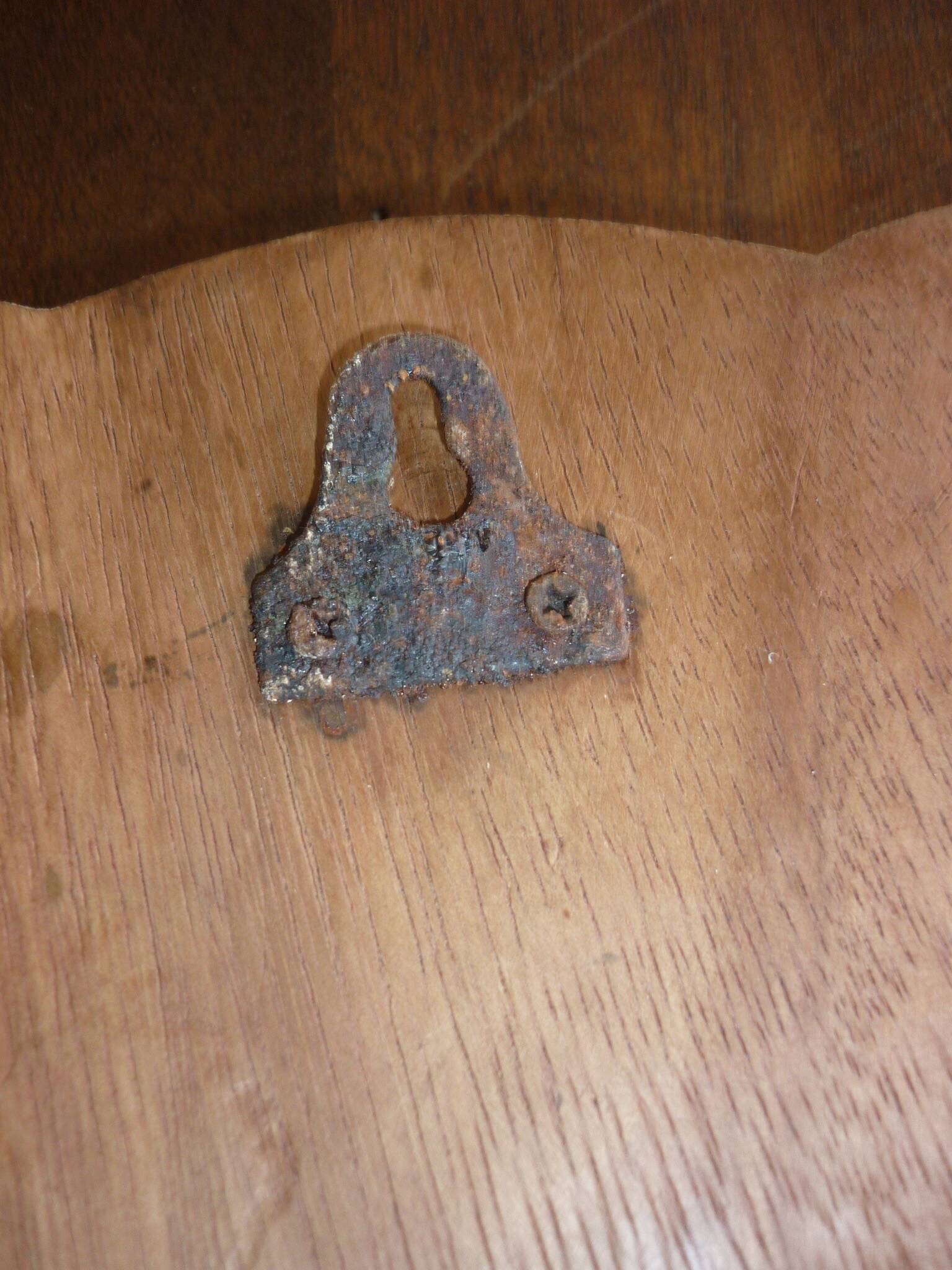 Vintage wooden bicycle bear coat rack