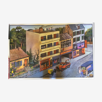 Affiche 60x90cm "La rue", Hachette