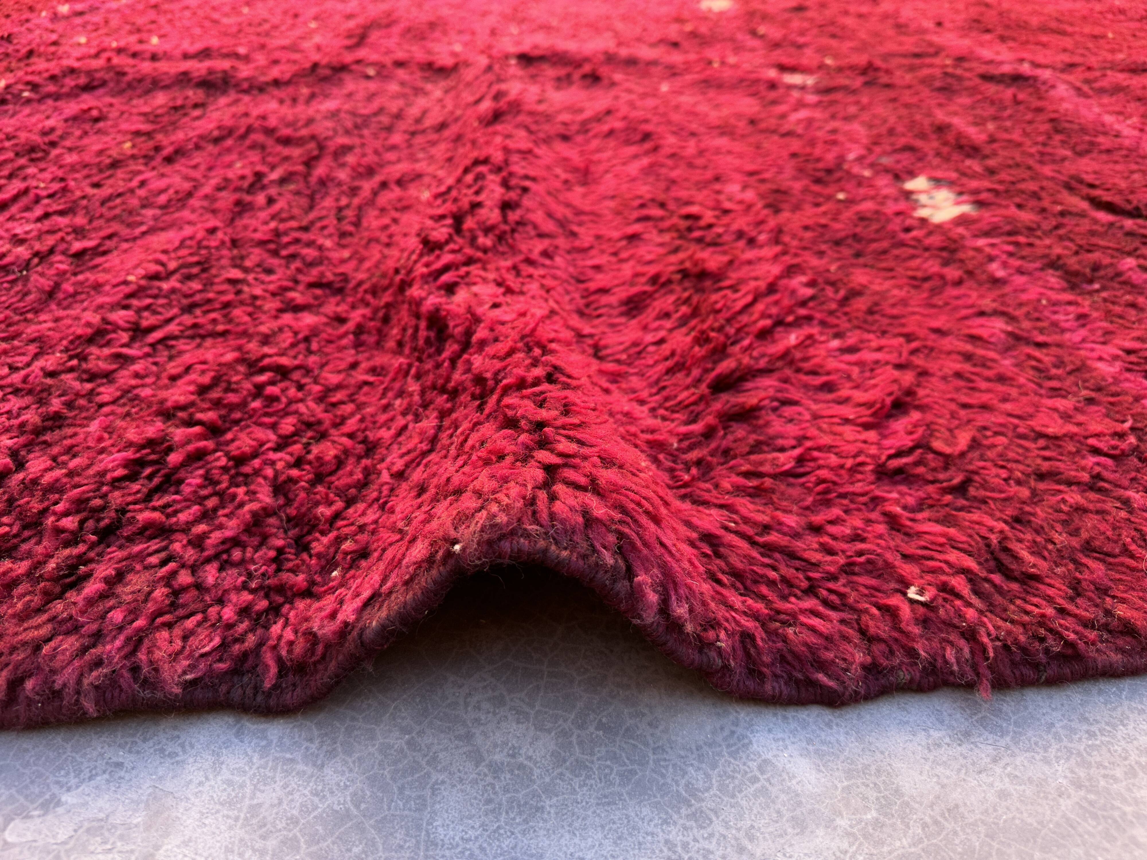 Moroccan rug Beni M'Guild purple - 258 x 174 cm
