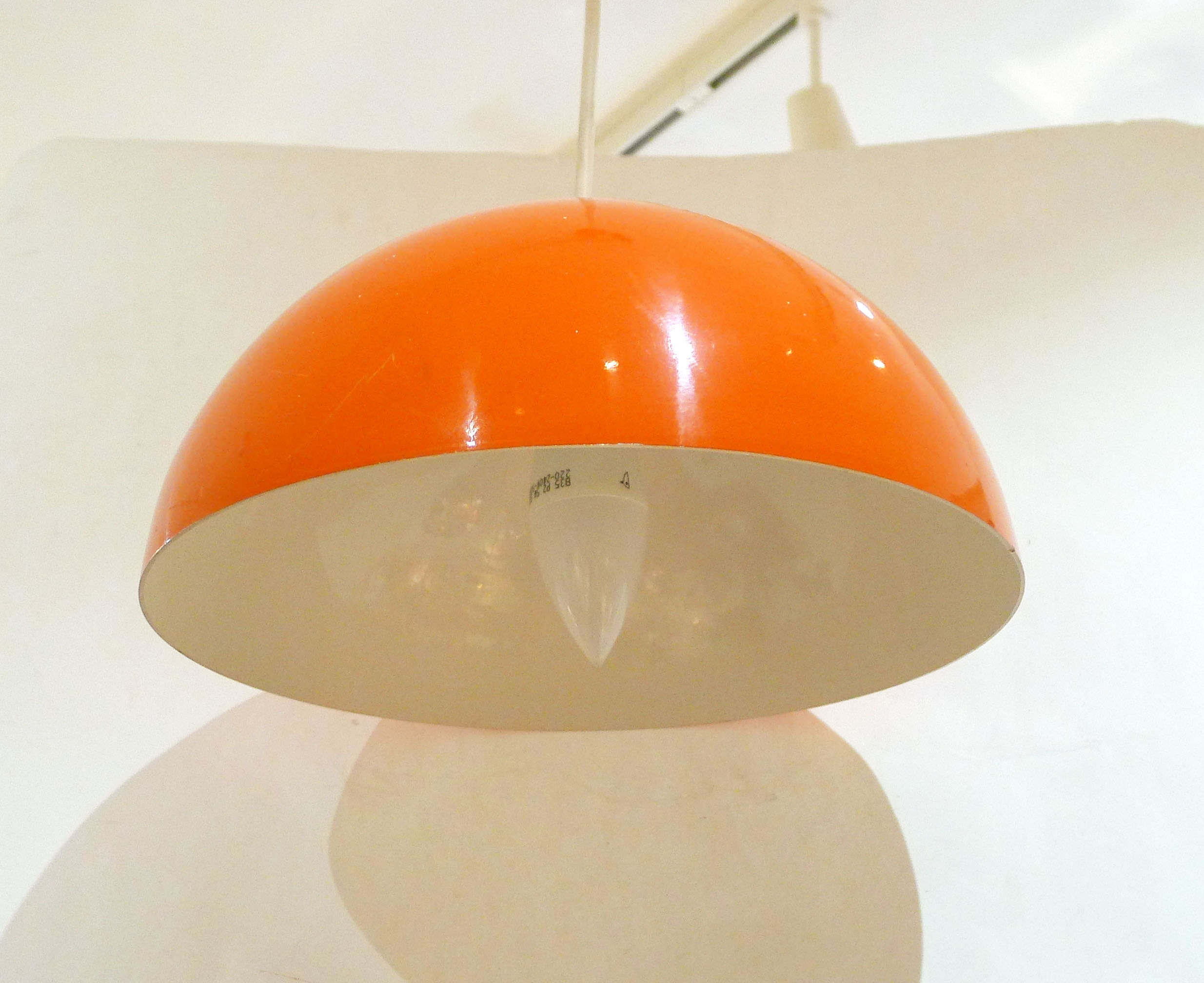 Hanging in Orange lacquered metal 1970 '
