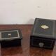 Two blackened wooden boxes decorated with Boulle marquetry – 19th century