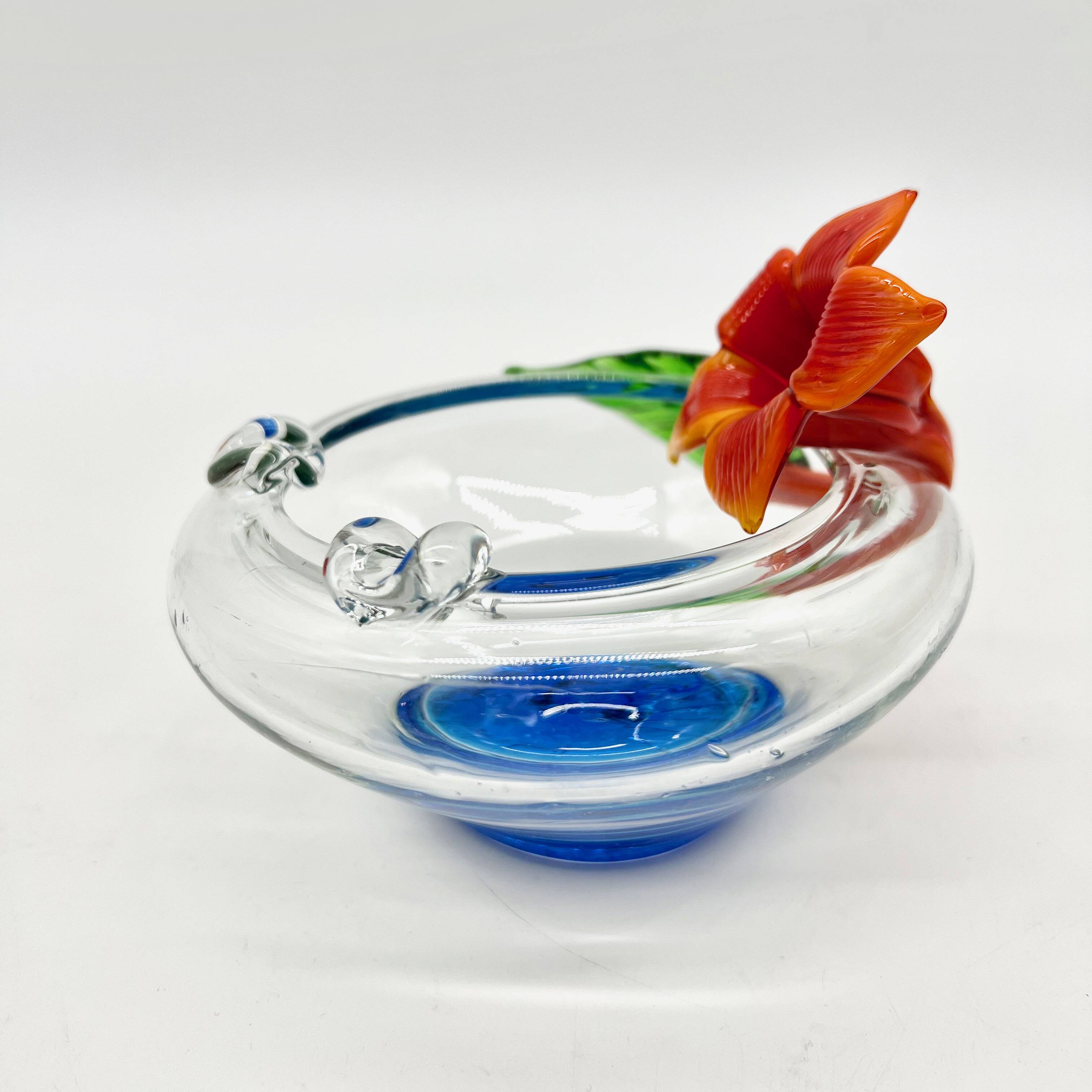 Cendrier fleur, murano, 1970
