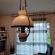 19th century white opaline pendant light