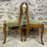 Pair of charles X era brace chairs in maple circa 1820