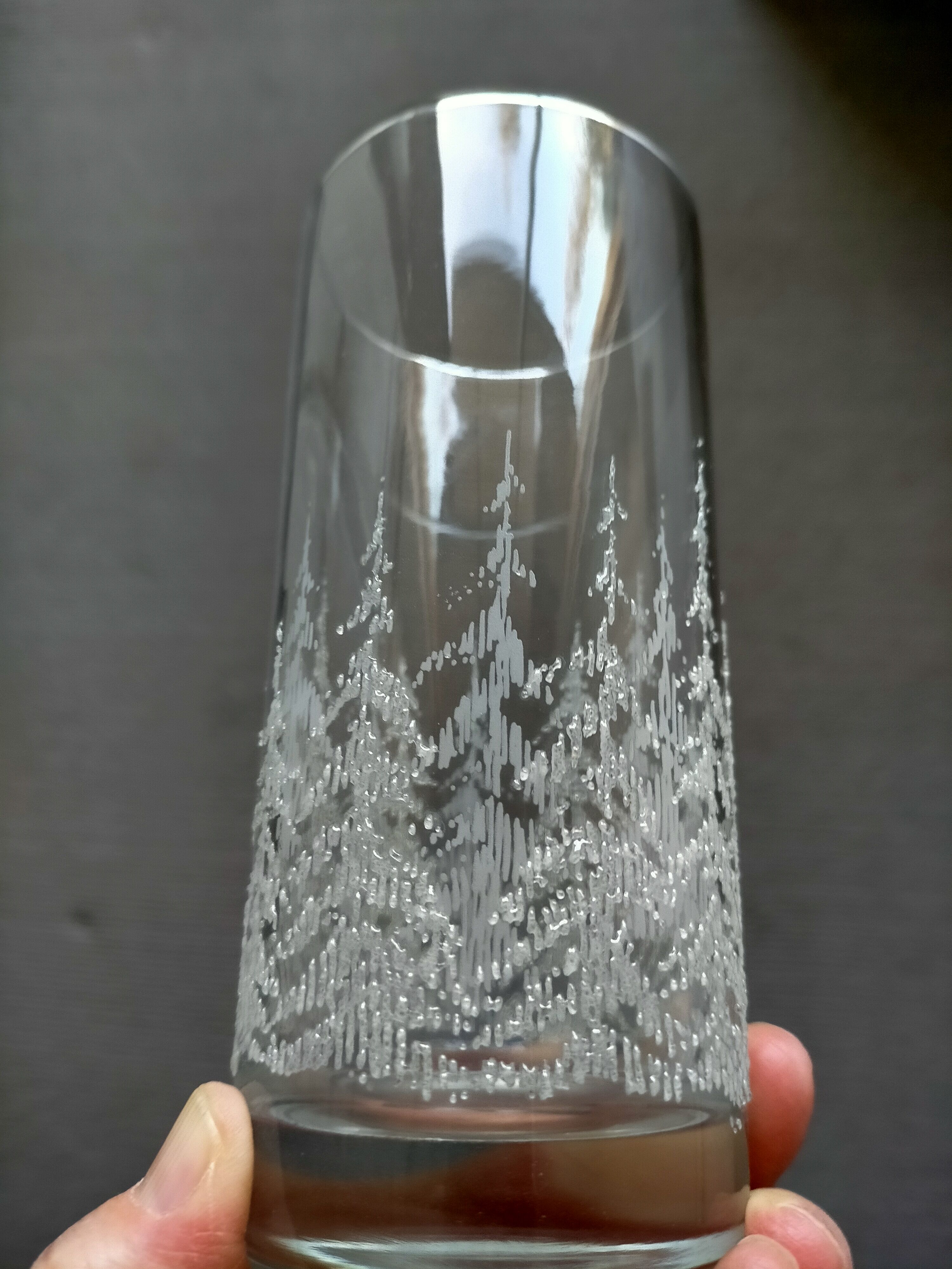 Lot de six verre à eau