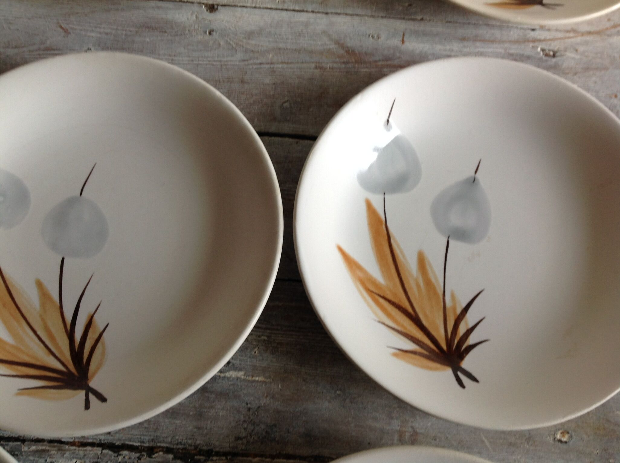 Set of 11 soup plates