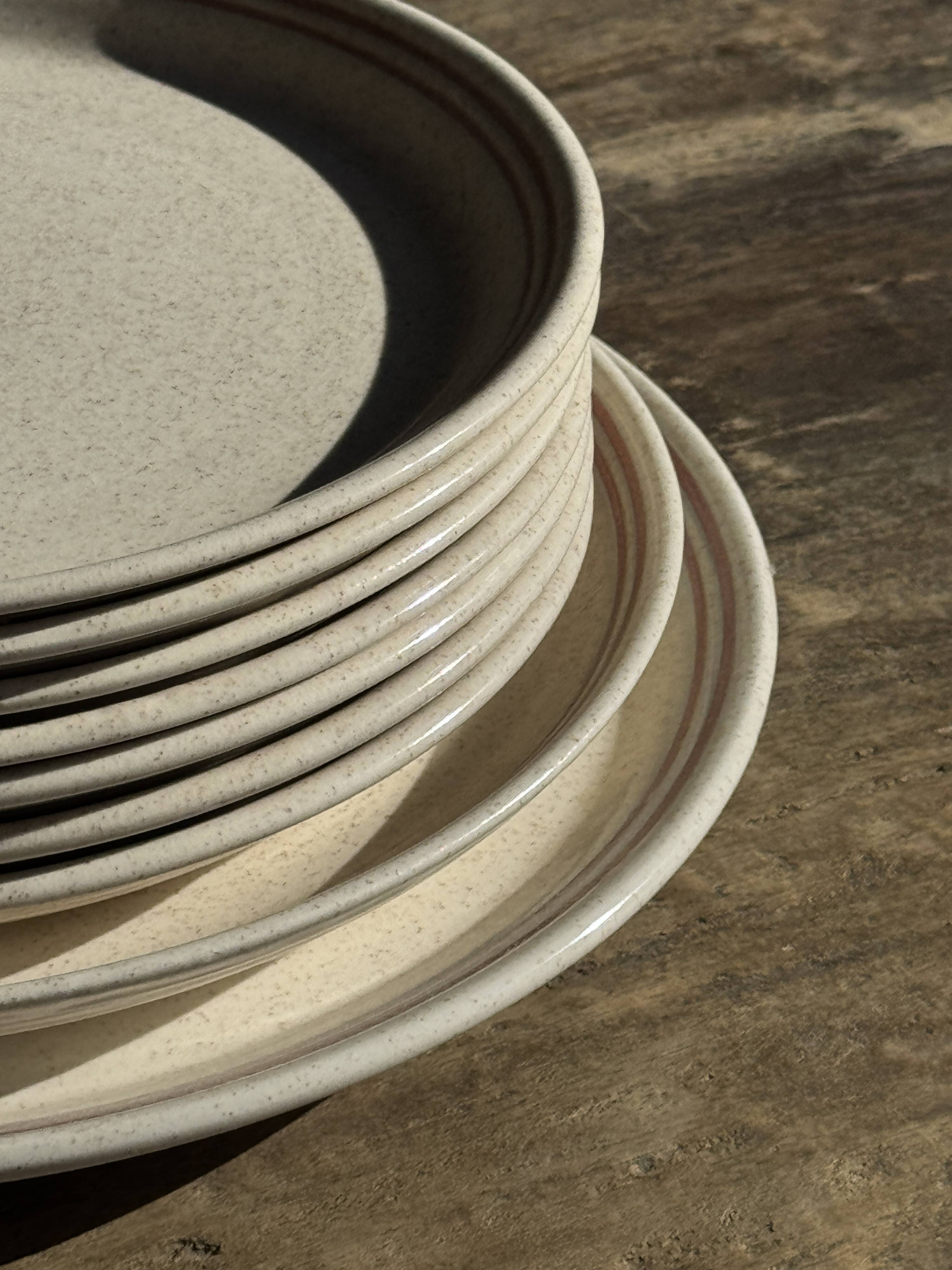 Lunéville table service Art Workshop 8 plates and 2 serving dishes