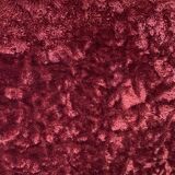 Pair of Art Deco club armchairs in burgundy red velvet, 1930s