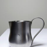 Set of 4 vintage bar measures in brushed stainless steel from the 60s-70s.