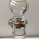 Lot of 2 old glass and tin condiment service bottles and corks