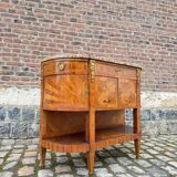 Console, Serving In Marquetry Louis XVI Style XIX Eme Century