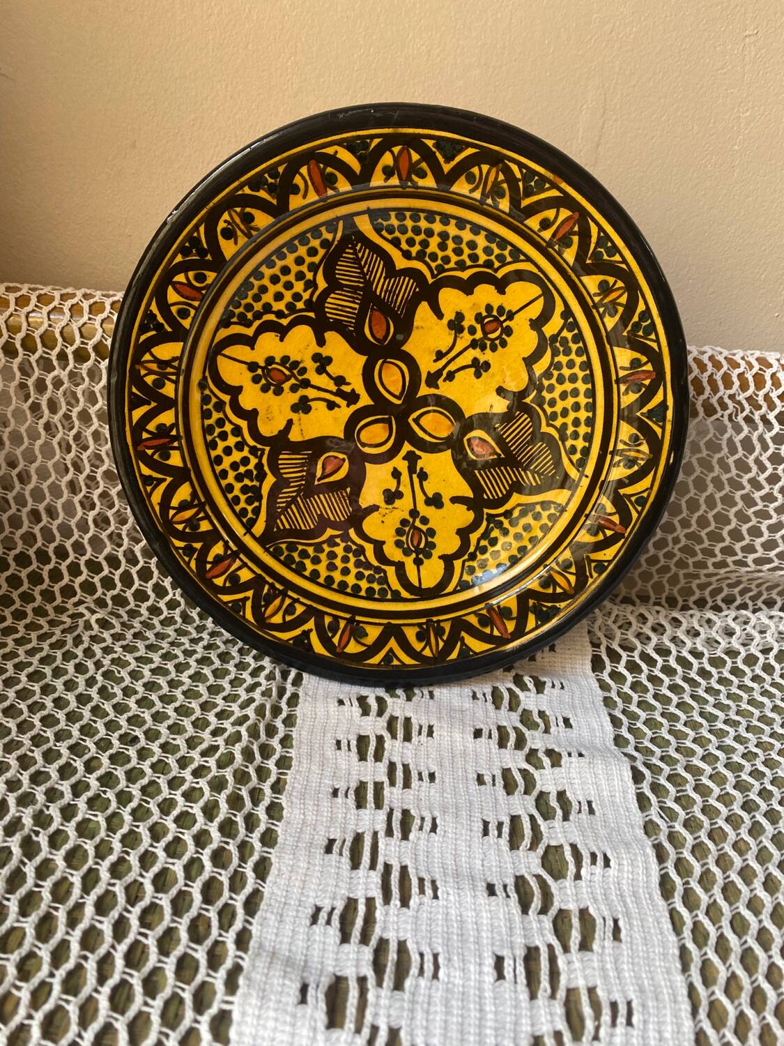 Assiette orientale colorée