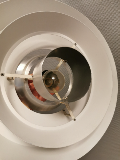 Hanging lamp model "Nova" designed by Jo hammerborg for Danish Fog&Mørup in 1963