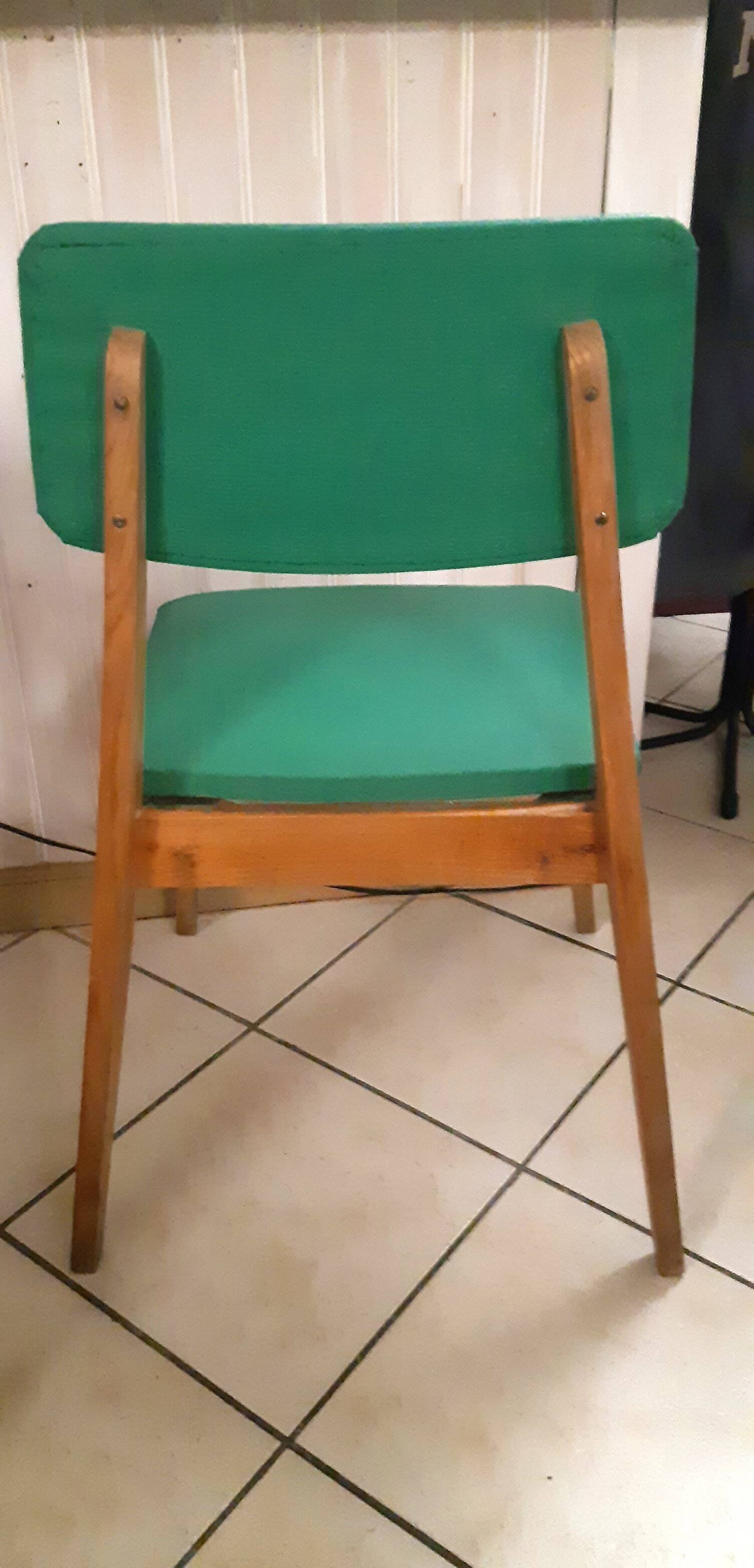 Green 1950s chair