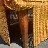 Gold velvet toad armchair